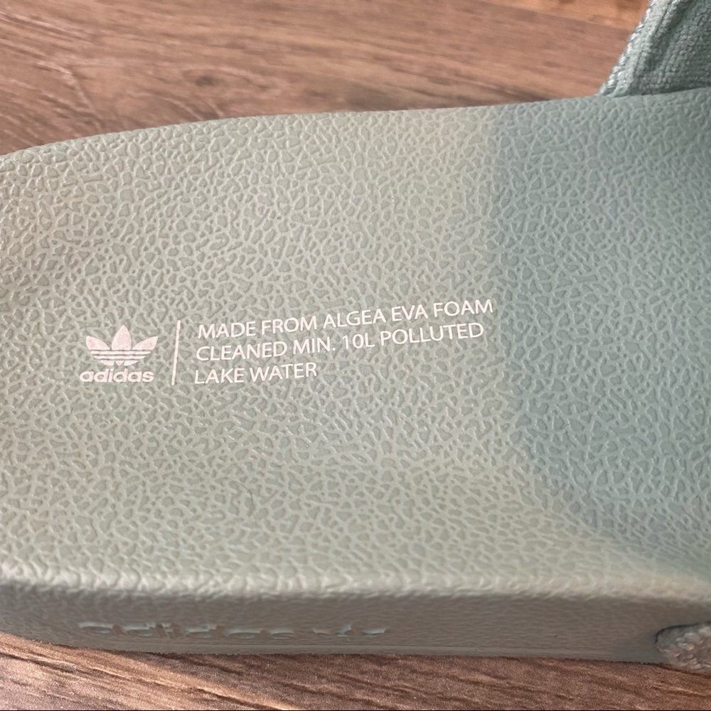 Adidas Adilette Lite Slides ‘Hazy Green’ - Picture 7 of 7